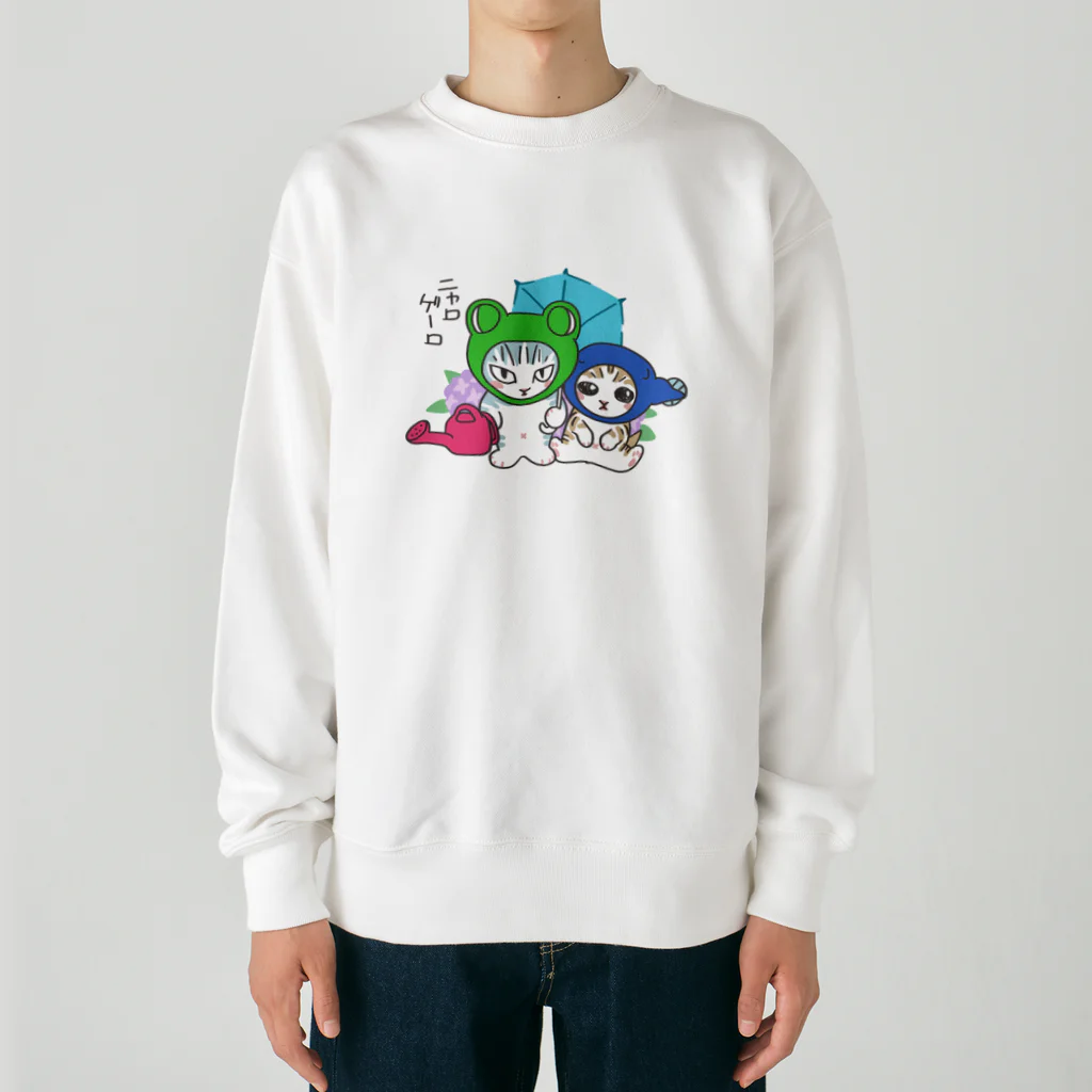 nya-mew（ニャーミュー）のニャロゲーロ Heavyweight Crew Neck Sweatshirt