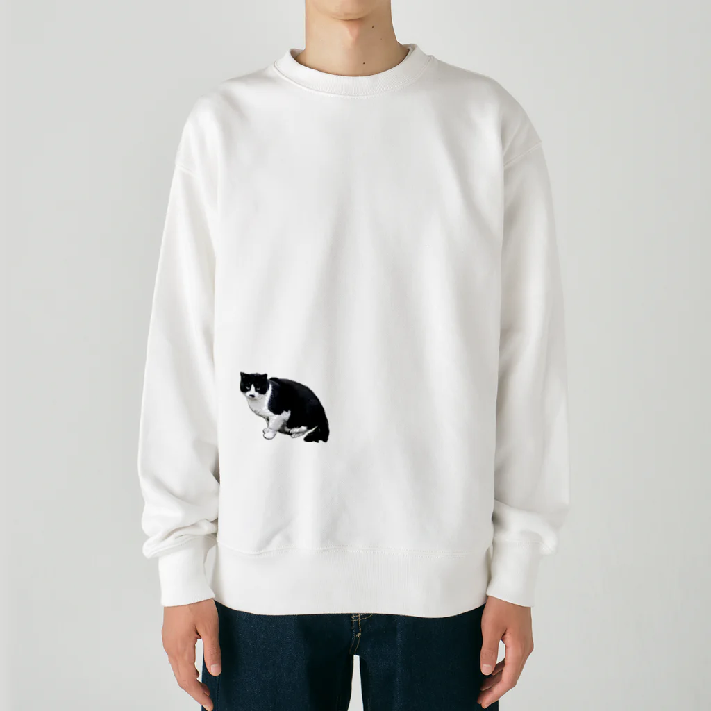 たまたまの近所の野良猫 Heavyweight Crew Neck Sweatshirt