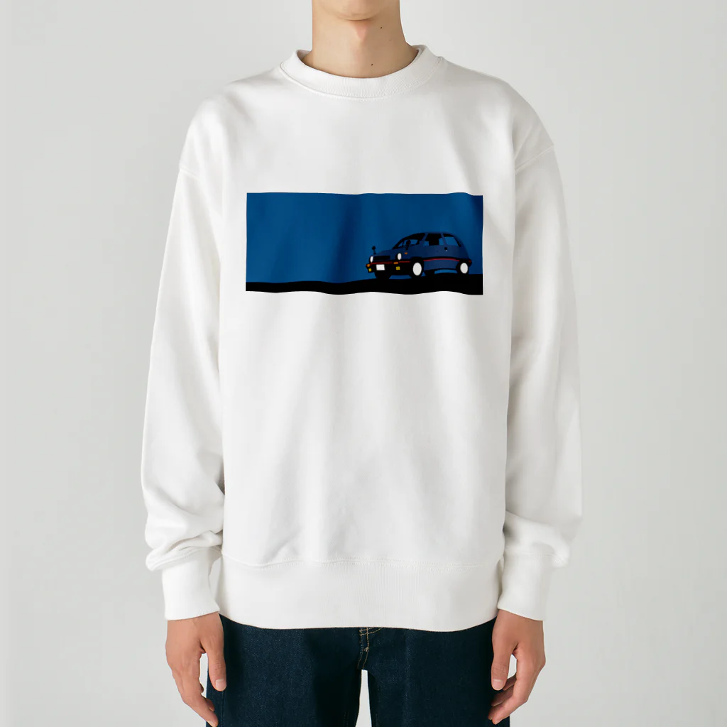 キャのシティなクルマ Heavyweight Crew Neck Sweatshirt