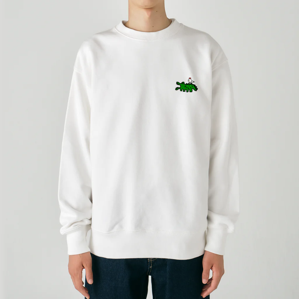 Dice-K2525のゆるかわワニ Heavyweight Crew Neck Sweatshirt