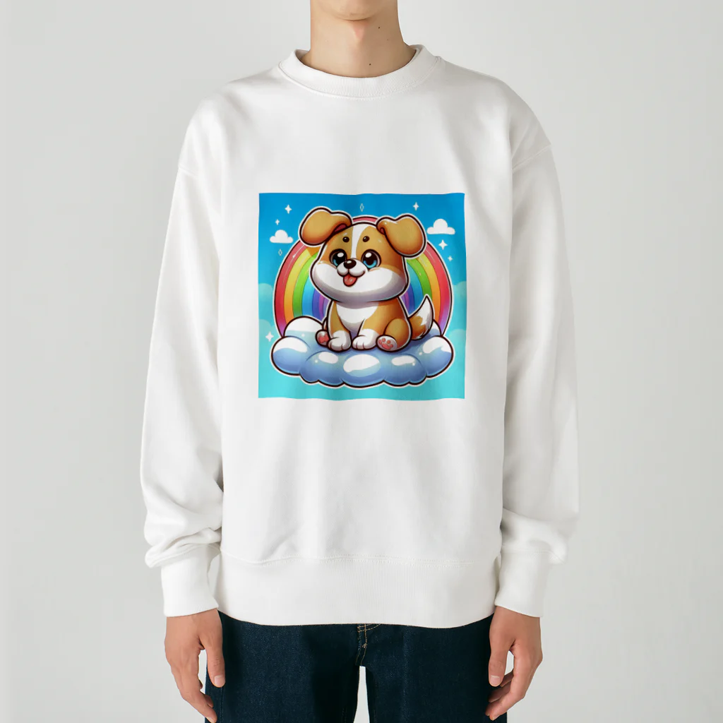 Minoyaの雲に乗った犬 Heavyweight Crew Neck Sweatshirt