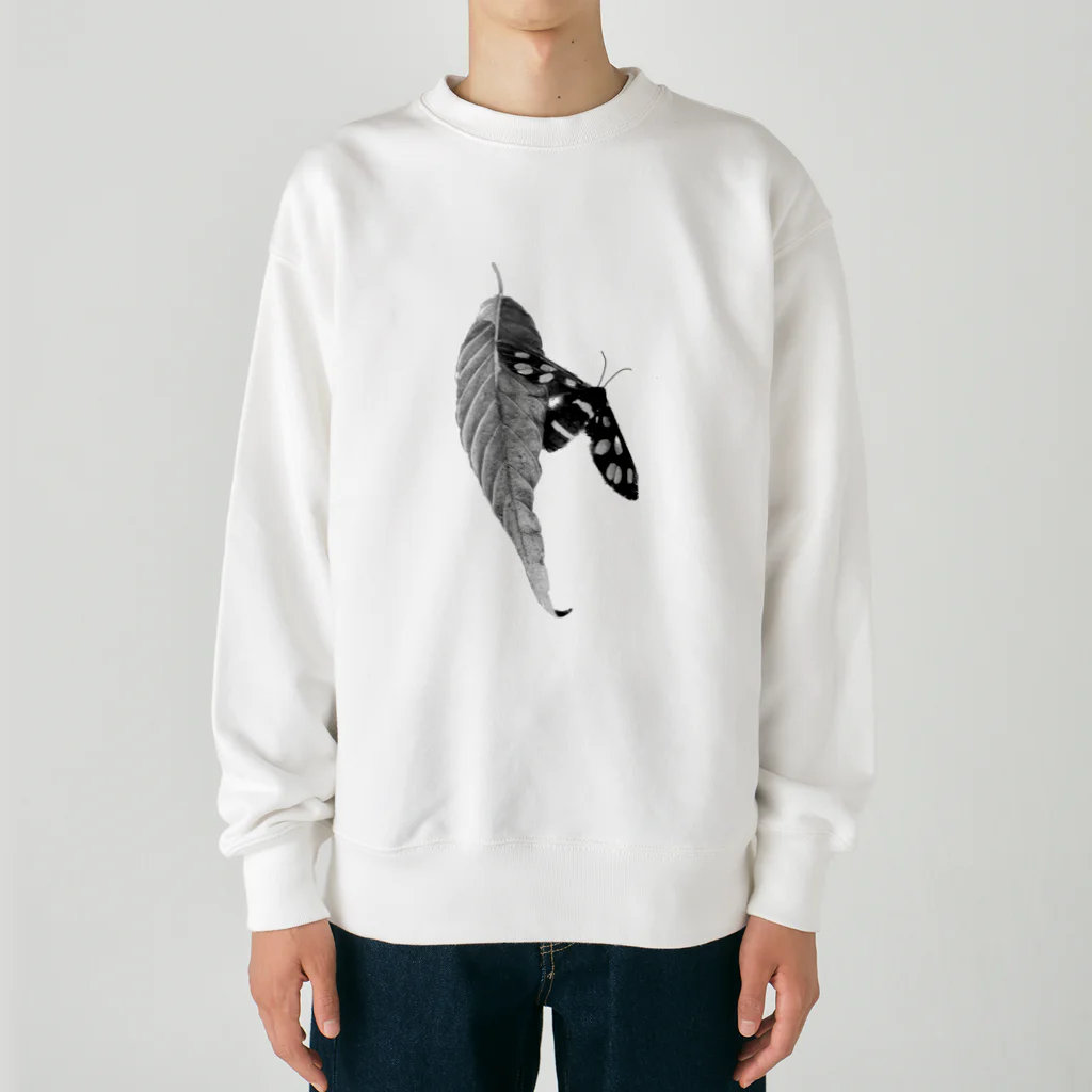 harukou_☆の虫　ちょうちょ？ Heavyweight Crew Neck Sweatshirt