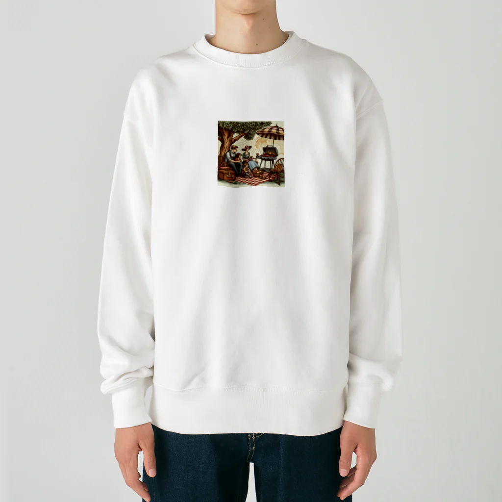 uhrsiyのヴィンテージイラスト Heavyweight Crew Neck Sweatshirt