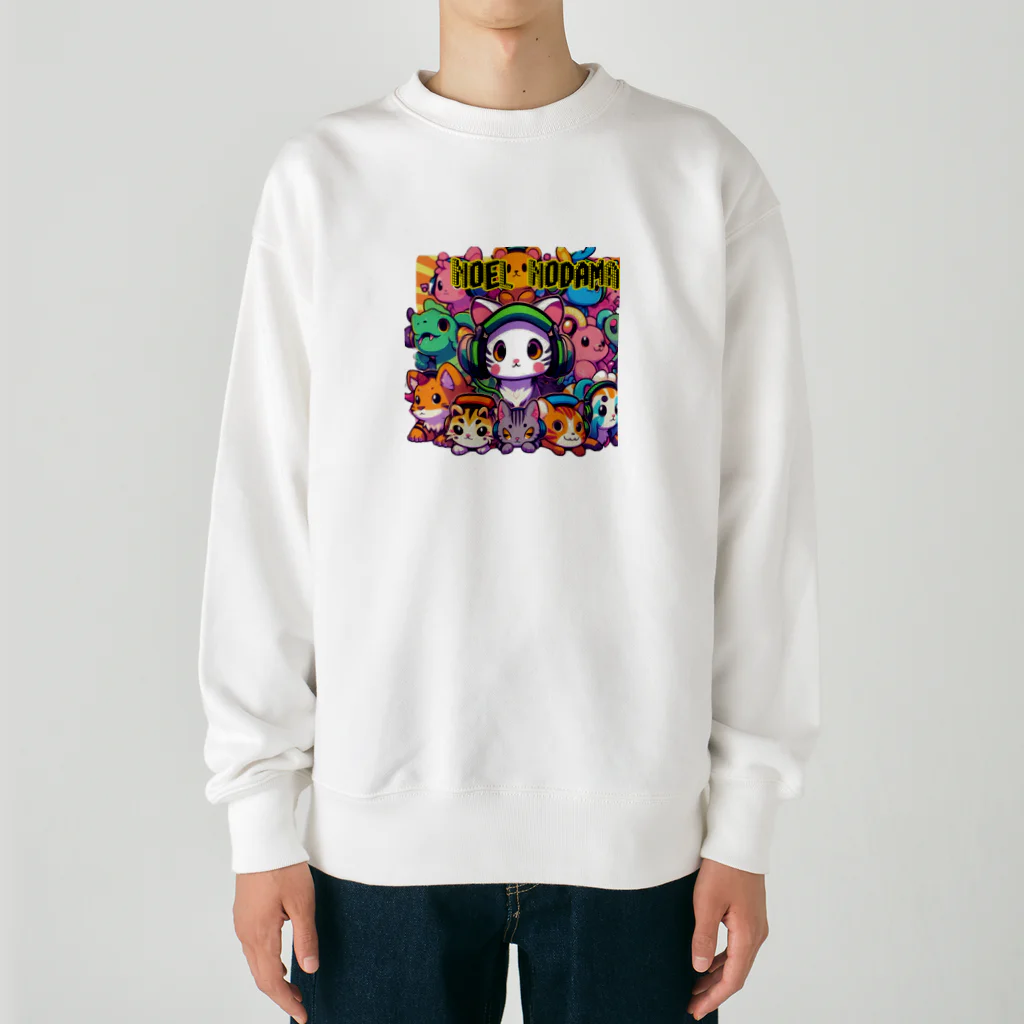 のだまクリエイターズらぼのにゃんアニマル軍団 Heavyweight Crew Neck Sweatshirt