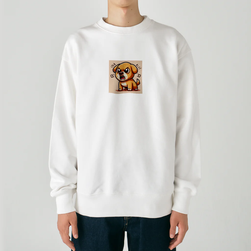 namidamakiの怒りん坊犬 Heavyweight Crew Neck Sweatshirt