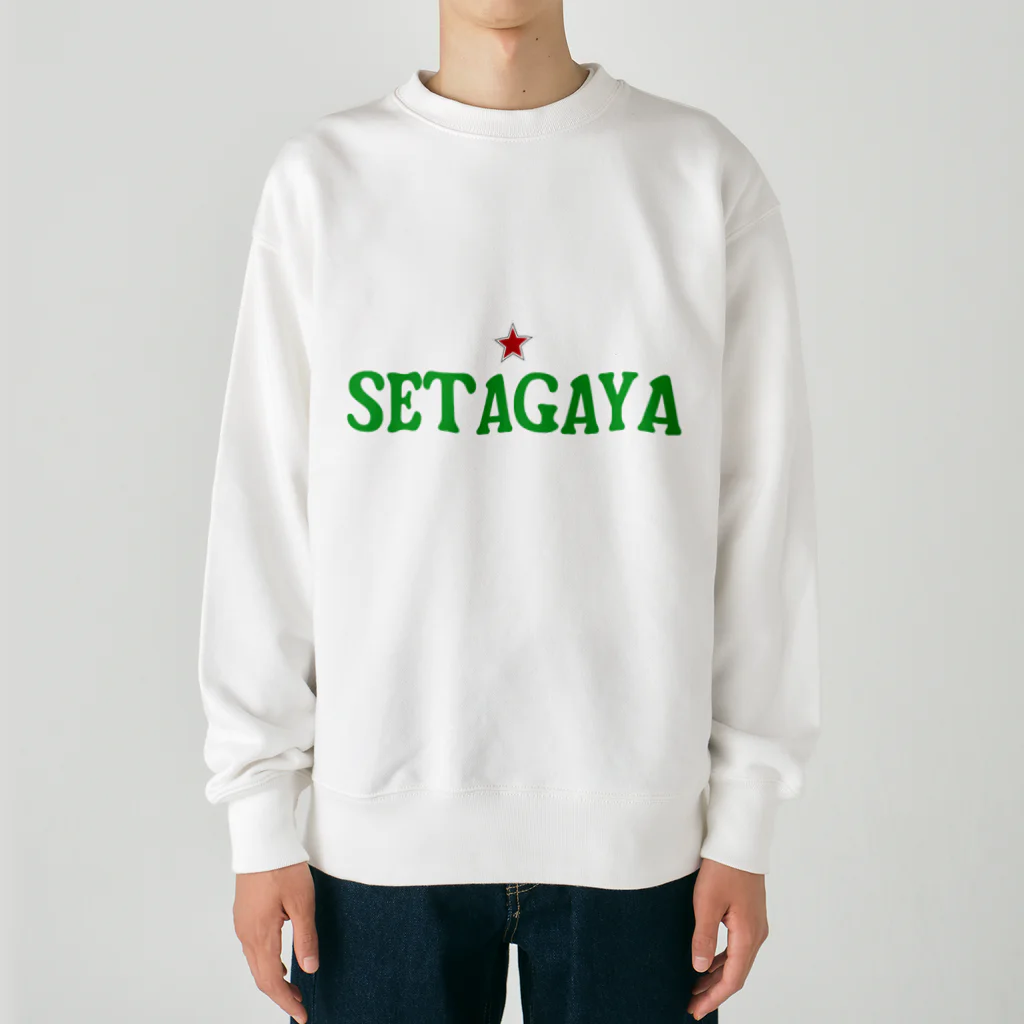 せたが屋さんの世田谷グッズ　グリーンロゴ（setagaya item） Heavyweight Crew Neck Sweatshirt