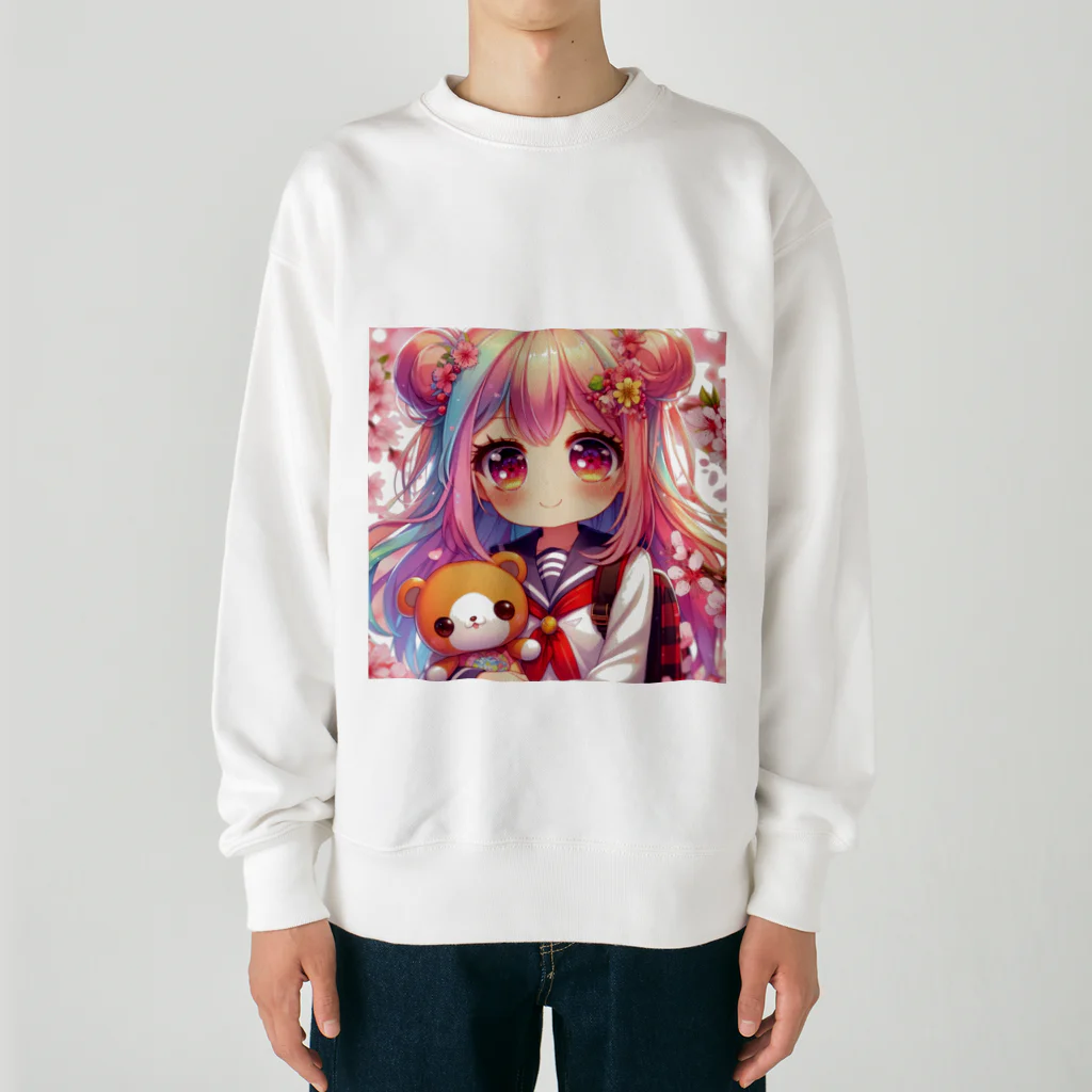 SWQAの可愛い女の子 Heavyweight Crew Neck Sweatshirt