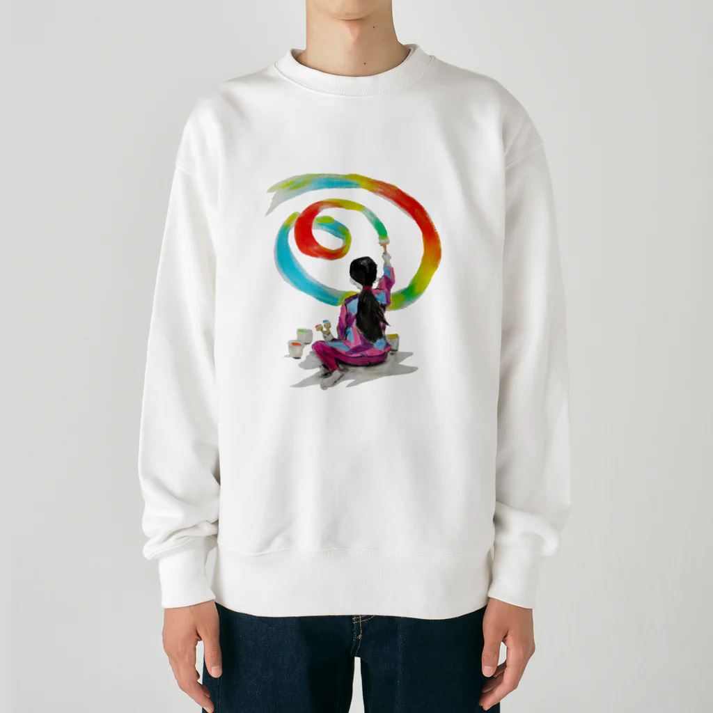 心の森ミュージアム　遊童館の未来を描く Heavyweight Crew Neck Sweatshirt