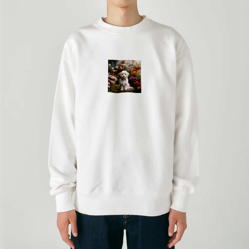 鈴木敏夫のはなを見るわんちゃんー Heavyweight Crew Neck Sweatshirt