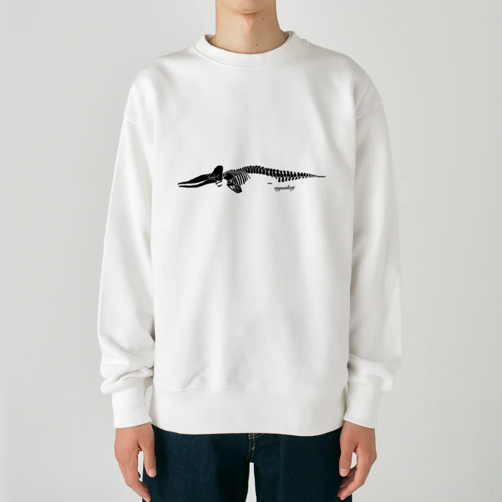 ayunksyのマッコウクジラの標本 Heavyweight Crew Neck Sweatshirt