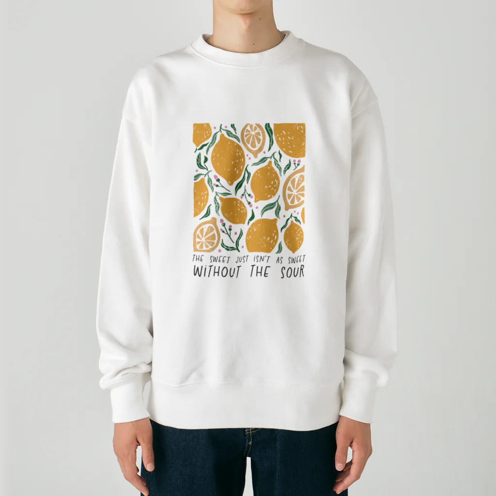 NatureDesignStoreのレトロレモンの哲学 Heavyweight Crew Neck Sweatshirt