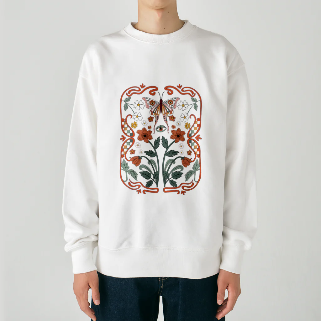 NatureDesignStoreのファンタジー蝶々 Heavyweight Crew Neck Sweatshirt