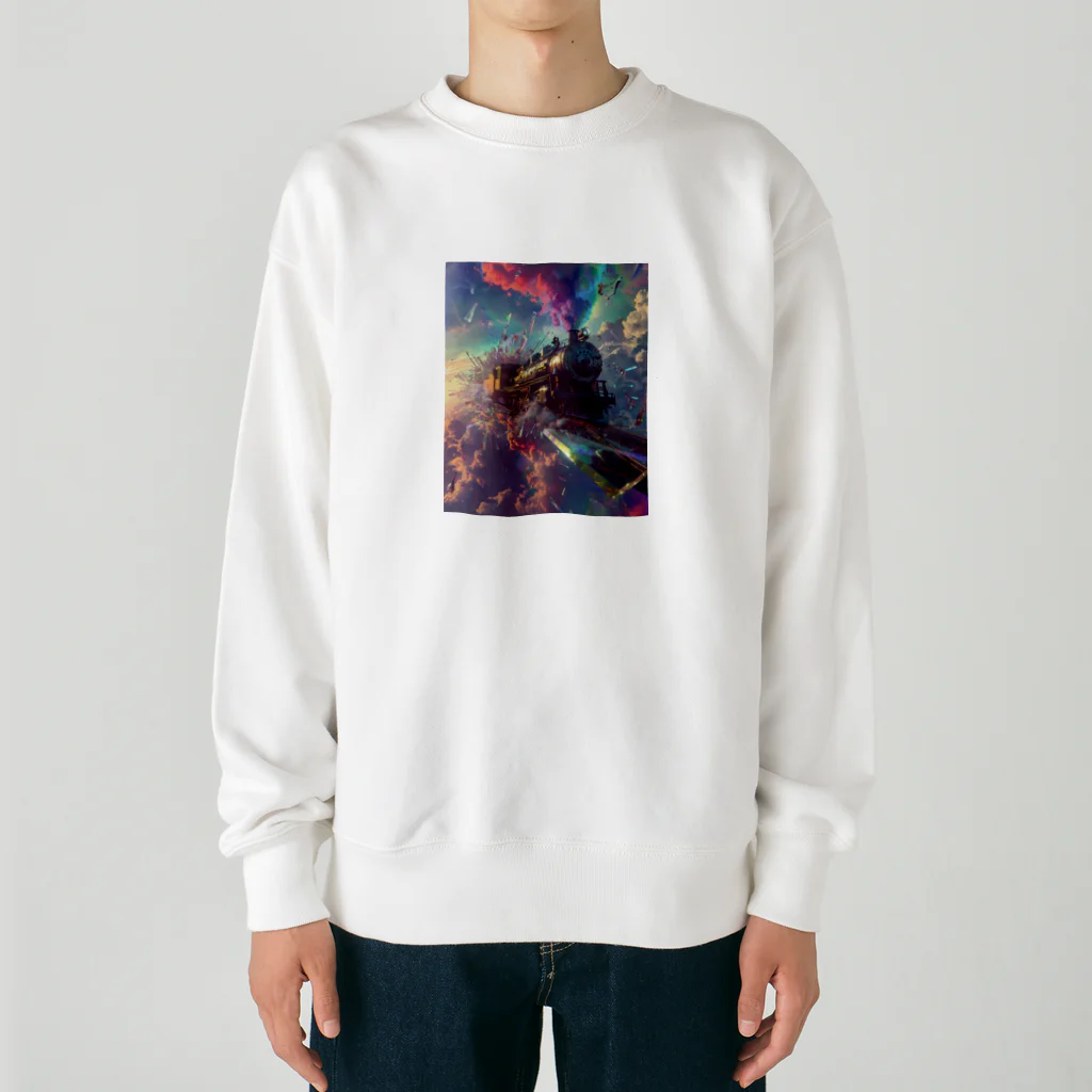 幻想ラボの「ガラスの次元を越える旅」 Heavyweight Crew Neck Sweatshirt