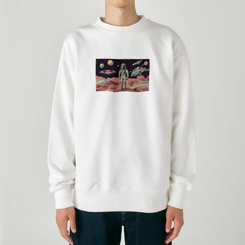 JoyfulMomentsCraftsのビートルくん未知との遭遇 ー Beetle's Encounter with the Unknown ー Heavyweight Crew Neck Sweatshirt