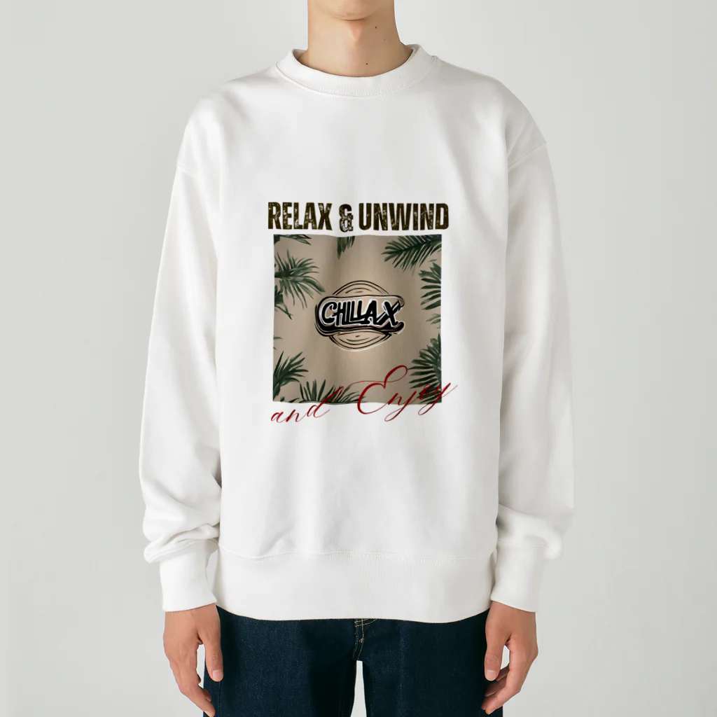 si-moのゆっくりまったりリラックス　Chillax!シリーズ Heavyweight Crew Neck Sweatshirt