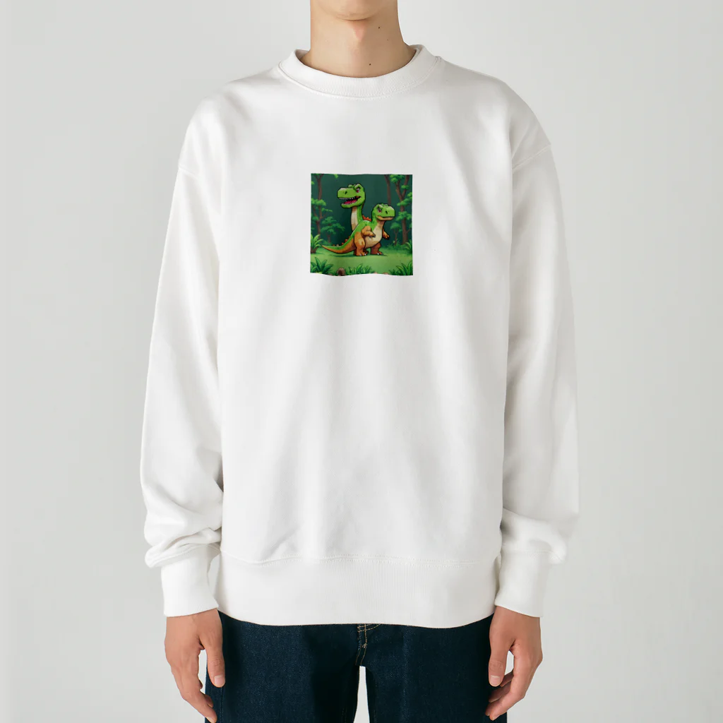 OTIRUBUTUBUTUのいきわかれ恐竜 Heavyweight Crew Neck Sweatshirt