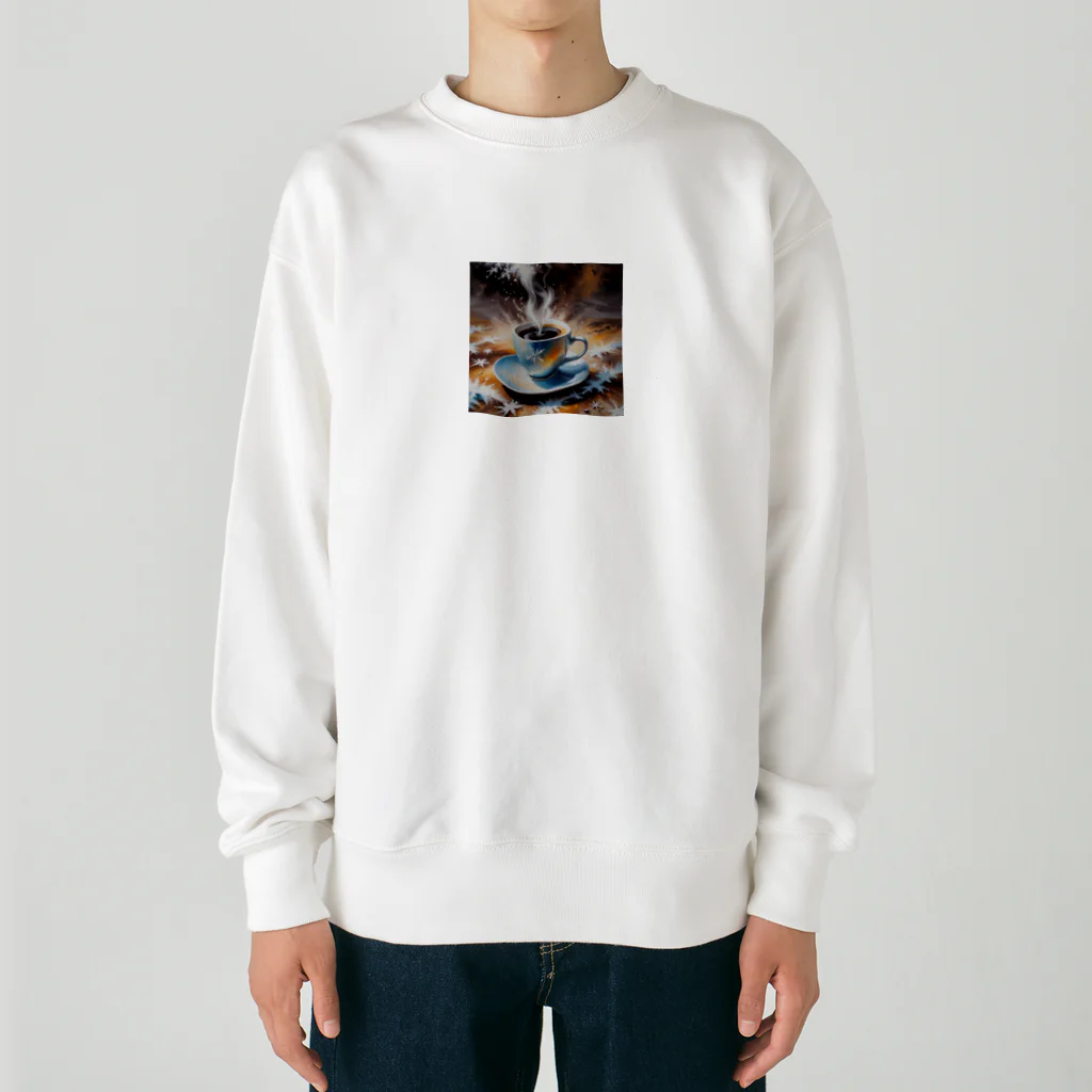 OTIRUBUTUBUTUのつめたい？あったかい？コーヒー Heavyweight Crew Neck Sweatshirt