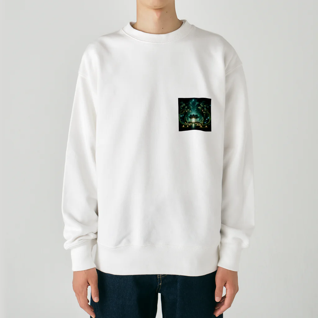 miuhaduの「幻想の森と神秘の社」 Heavyweight Crew Neck Sweatshirt