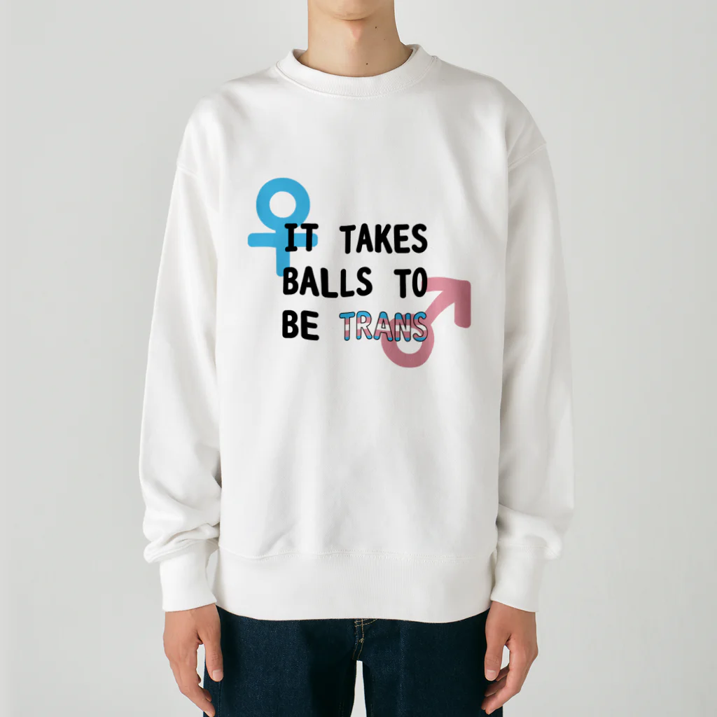 Café Roseraieの「It Takes Balls to be Trans」 Heavyweight Crew Neck Sweatshirt