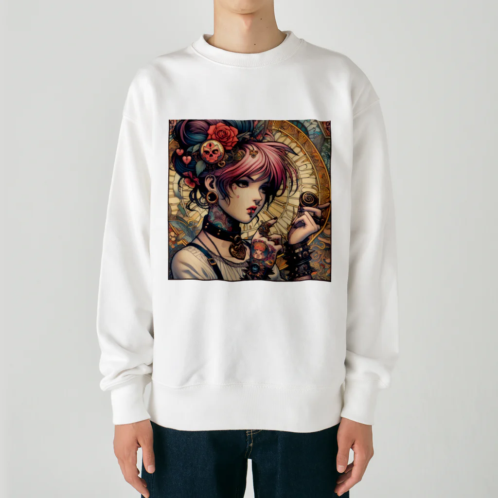 riarioのピンク Heavyweight Crew Neck Sweatshirt