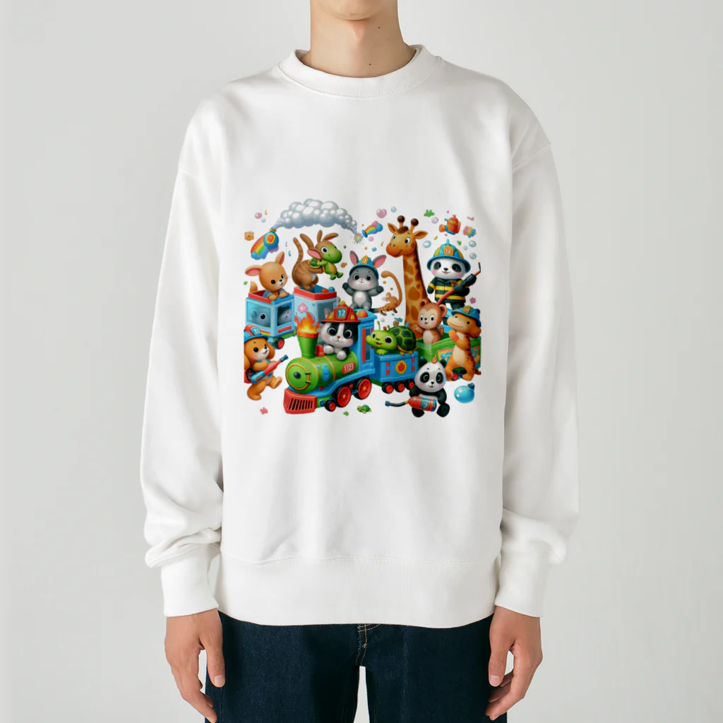 nail_aphroditeのあにまる消防隊 Heavyweight Crew Neck Sweatshirt