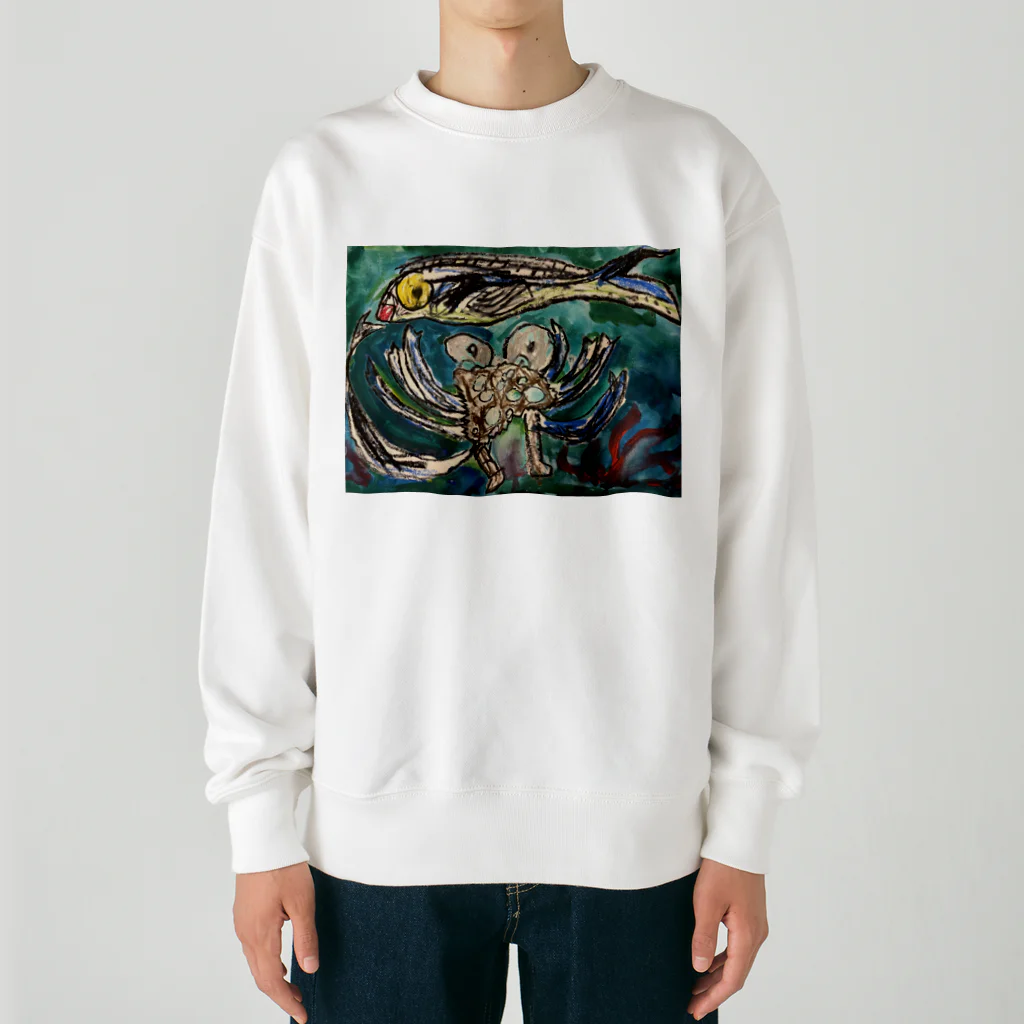 ちよかこ🕊️のおさかに Heavyweight Crew Neck Sweatshirt