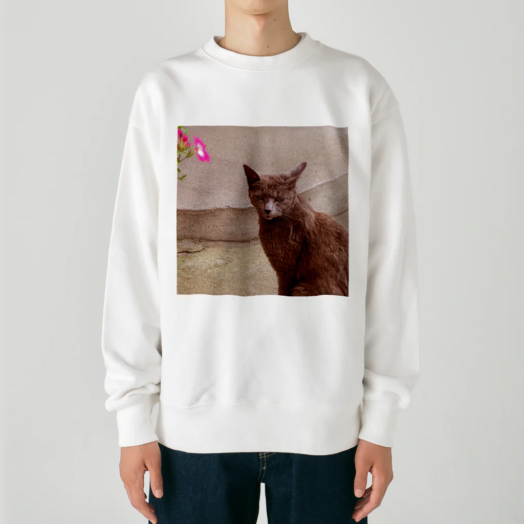 🐱(*ΦωΦ*)の猫🐱 Heavyweight Crew Neck Sweatshirt