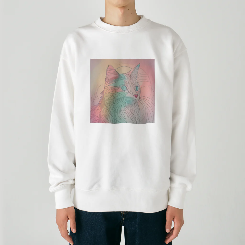 Blossom AvenueのAngelic Cat Heavyweight Crew Neck Sweatshirt