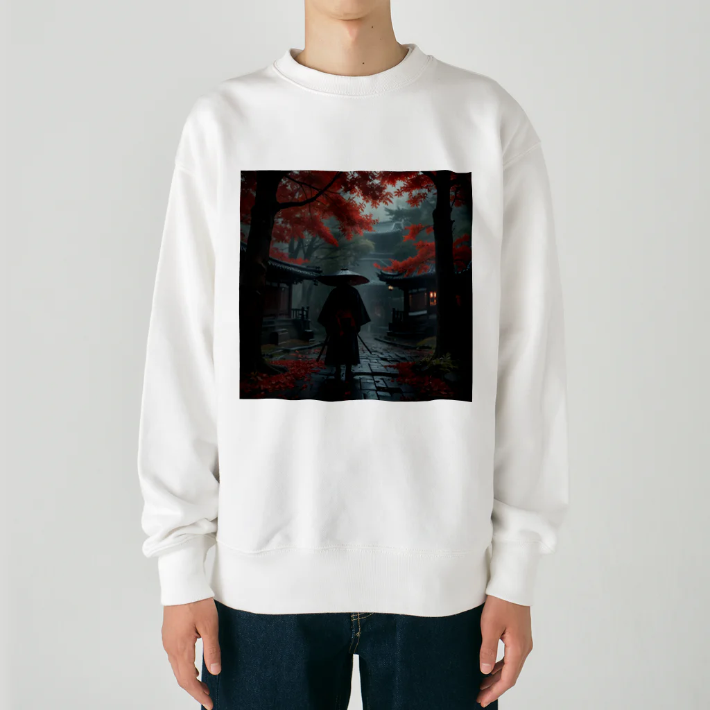 中村マコトの雨の中の侍 Heavyweight Crew Neck Sweatshirt