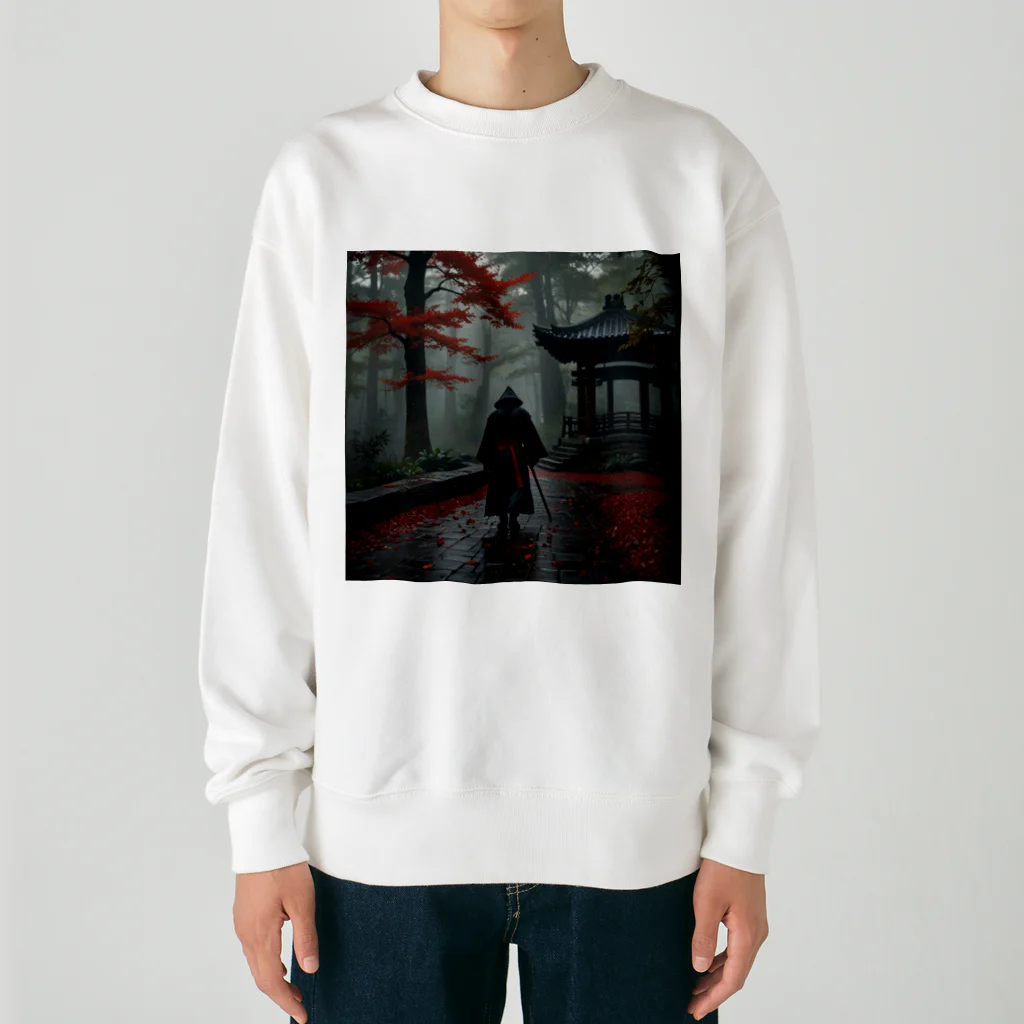 中村マコトの雨の中の侍2 Heavyweight Crew Neck Sweatshirt