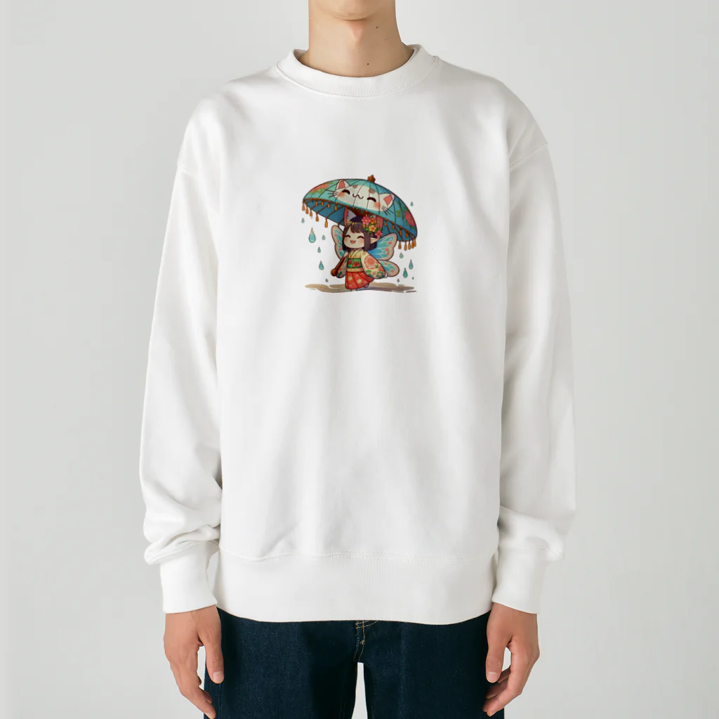 bona fideの開運招き猫　みこ Heavyweight Crew Neck Sweatshirt