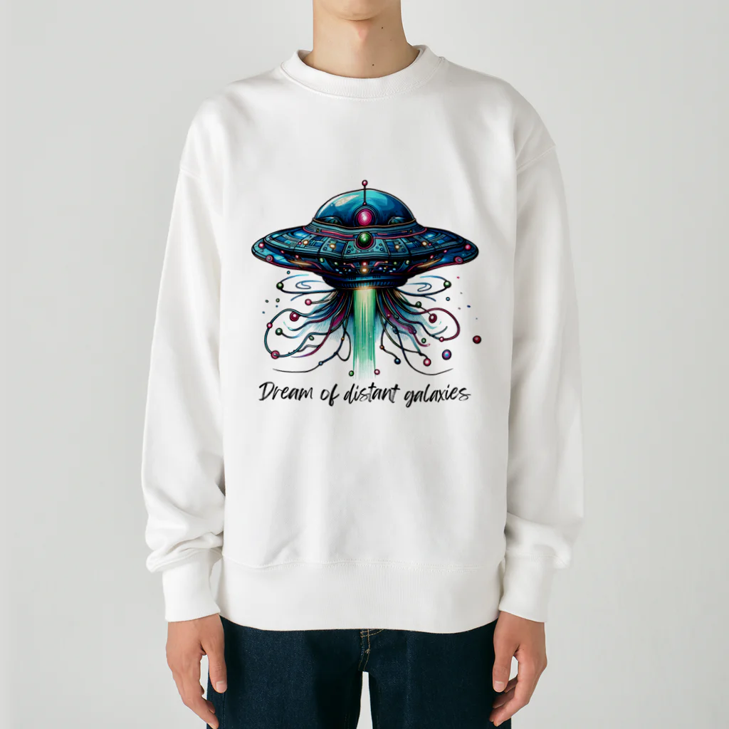 チェリモヤの宇宙冒険UFO 02 Heavyweight Crew Neck Sweatshirt