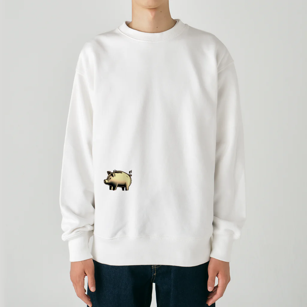 NaROOMの幸せのブタさん🐖💗 -ブロンズ Heavyweight Crew Neck Sweatshirt