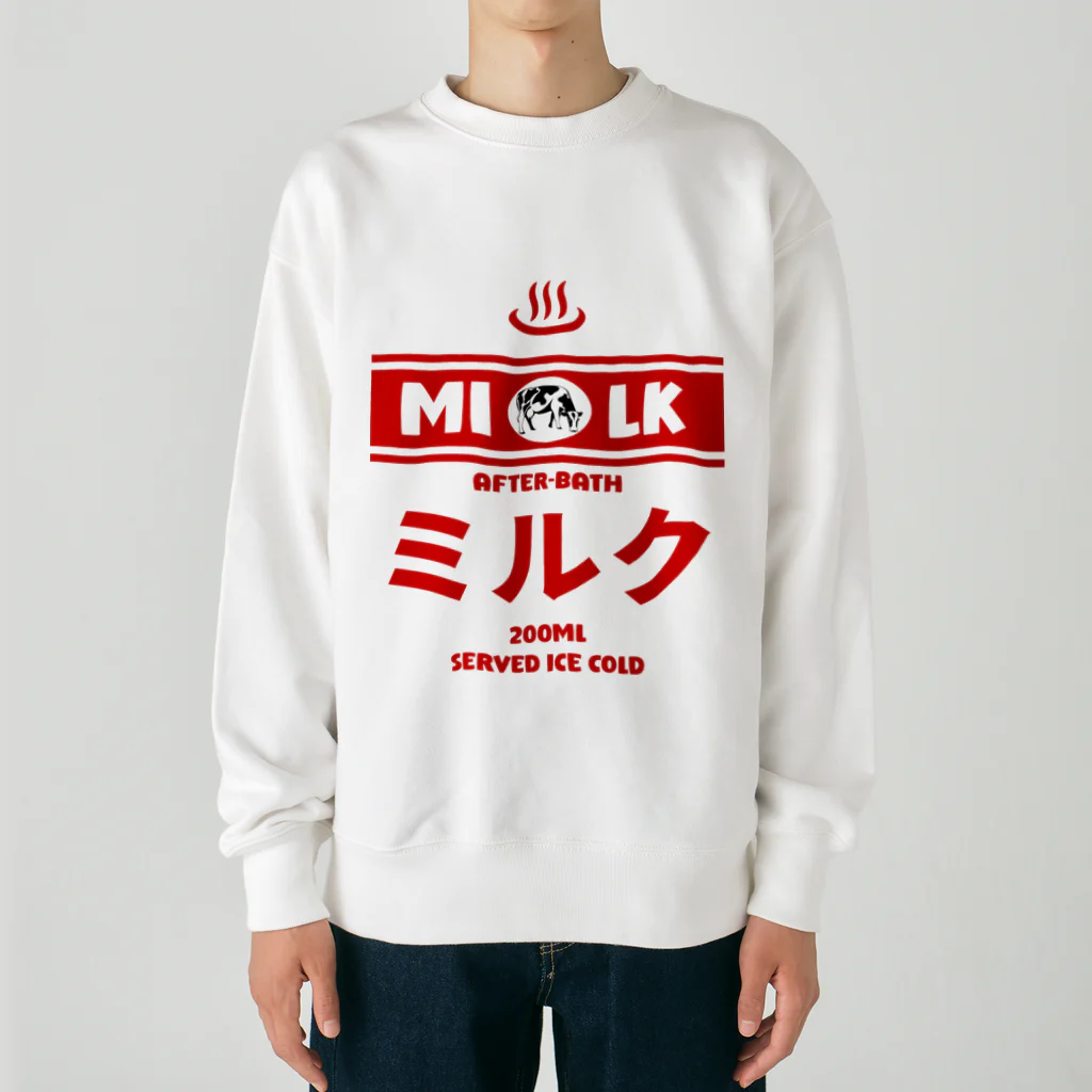 Stylo Tee Shopの温泉牛乳のミルク♨ Heavyweight Crew Neck Sweatshirt