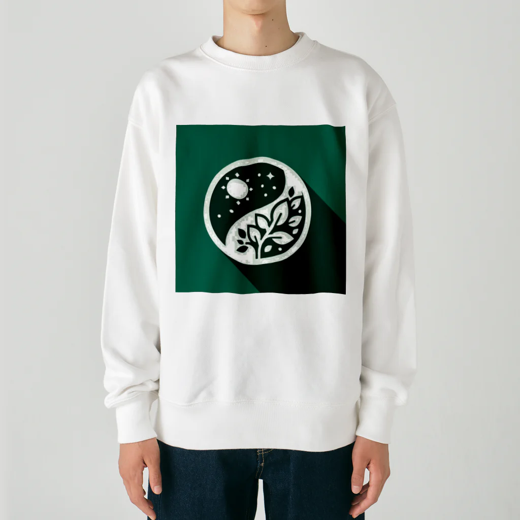 Qten369の地球を守ろう Heavyweight Crew Neck Sweatshirt