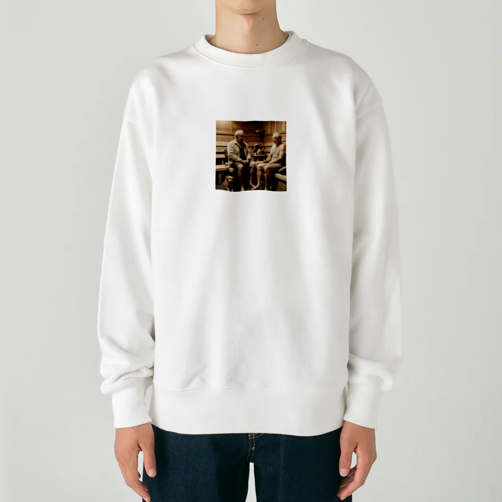 A.の散歩中のサウナー　 Heavyweight Crew Neck Sweatshirt