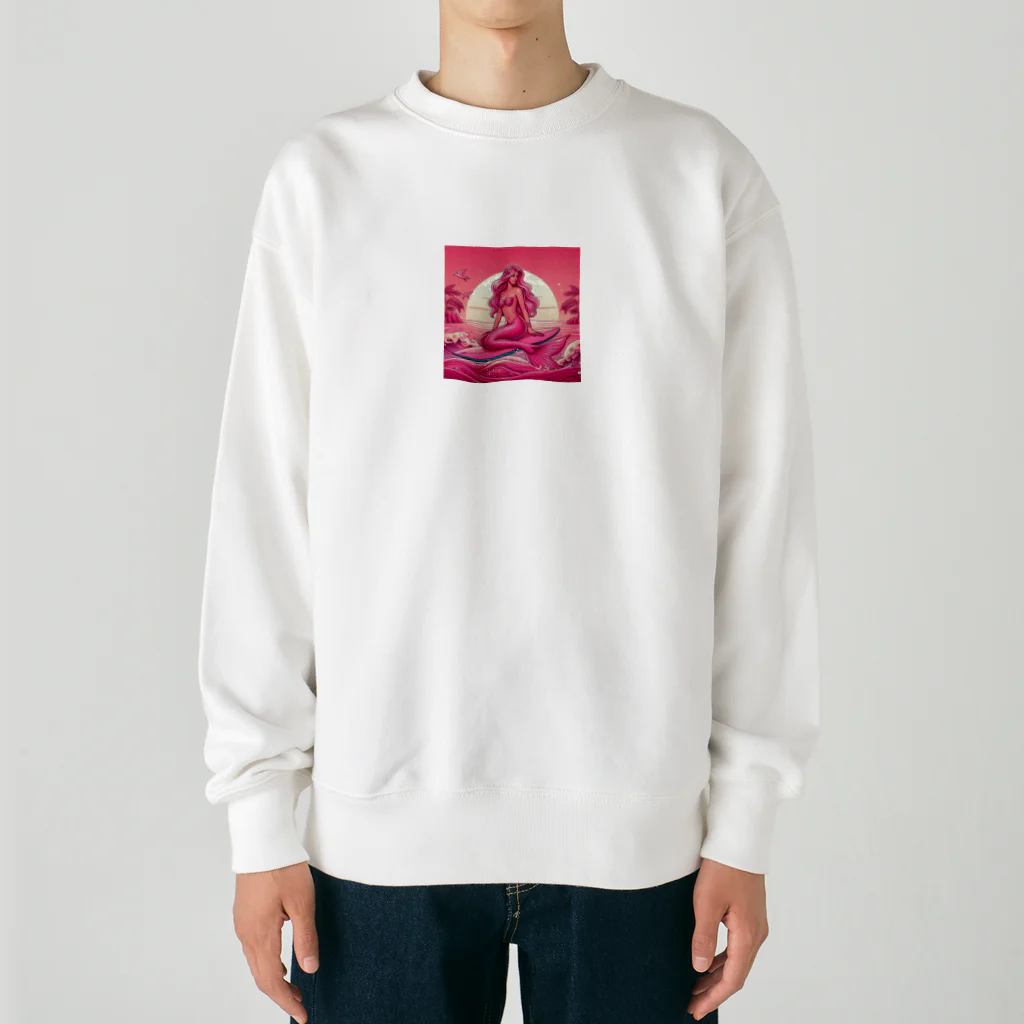 pinkgalmermaidのピンク　セクシー　マーメイド Heavyweight Crew Neck Sweatshirt