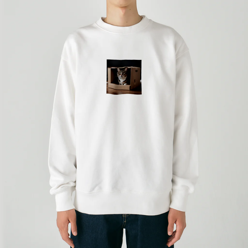 jaguar3のダンボール猫 Heavyweight Crew Neck Sweatshirt