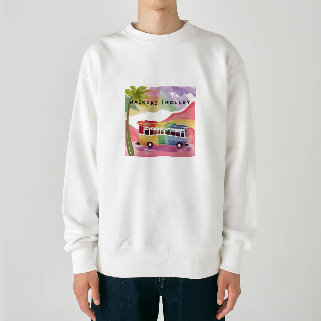 ハワイライフのWAIKIKI TROLLEY Heavyweight Crew Neck Sweatshirt