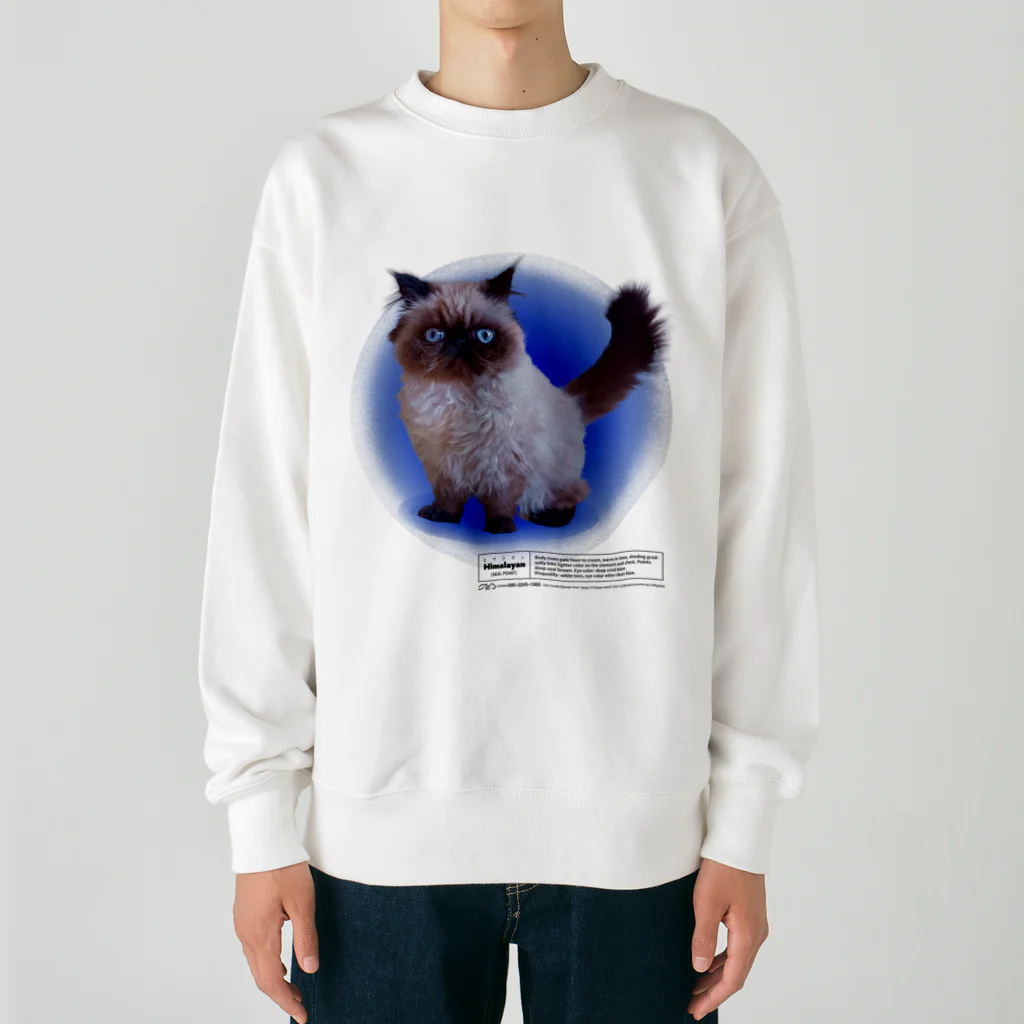 こたつのヒマラヤン　猫　ばむせはシールポイント　GEEKver Heavyweight Crew Neck Sweatshirt