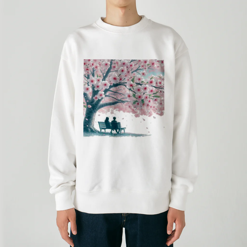 Rパンダ屋の「春風景グッズ」 Heavyweight Crew Neck Sweatshirt