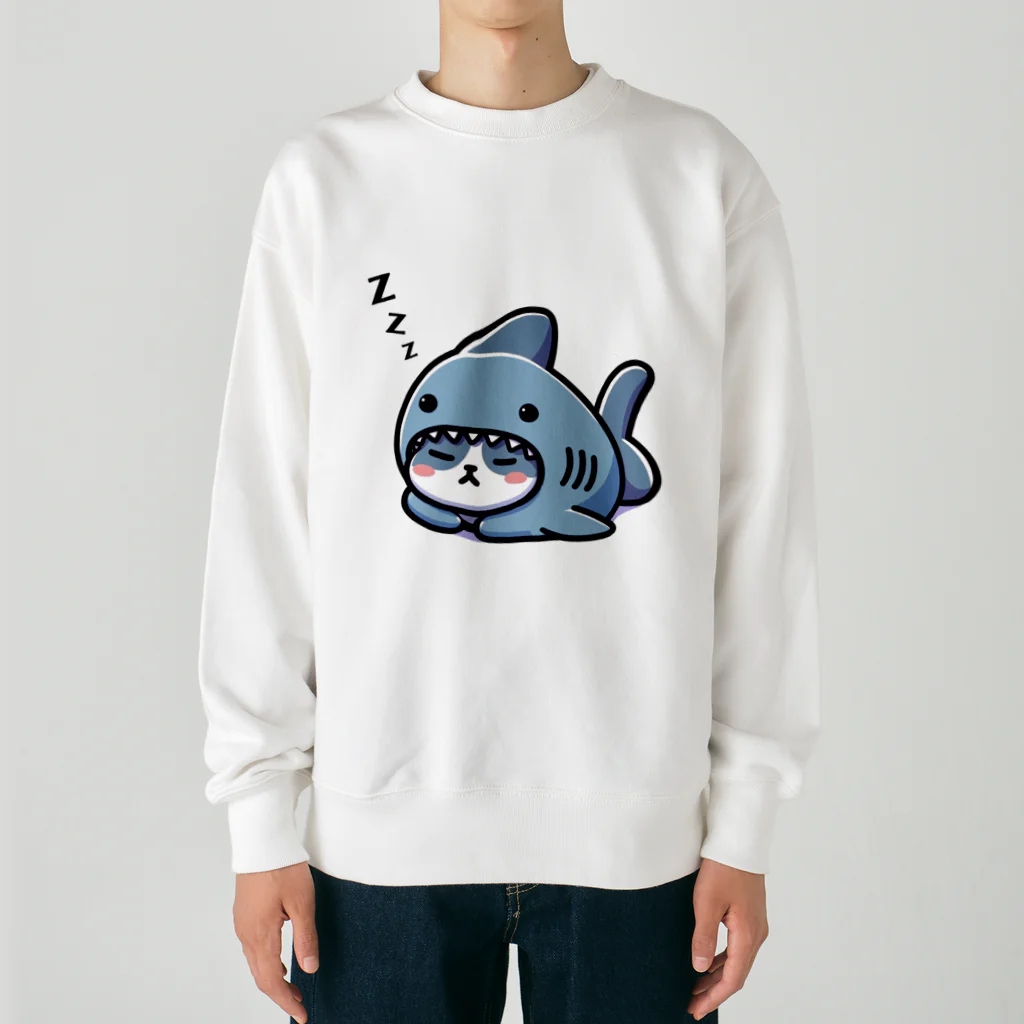 きぐるみあにまるず！のすやすや着ぐるみネコ Heavyweight Crew Neck Sweatshirt