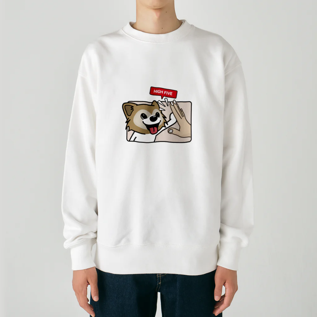 walkiesのハイタッチ！パピヨン Heavyweight Crew Neck Sweatshirt