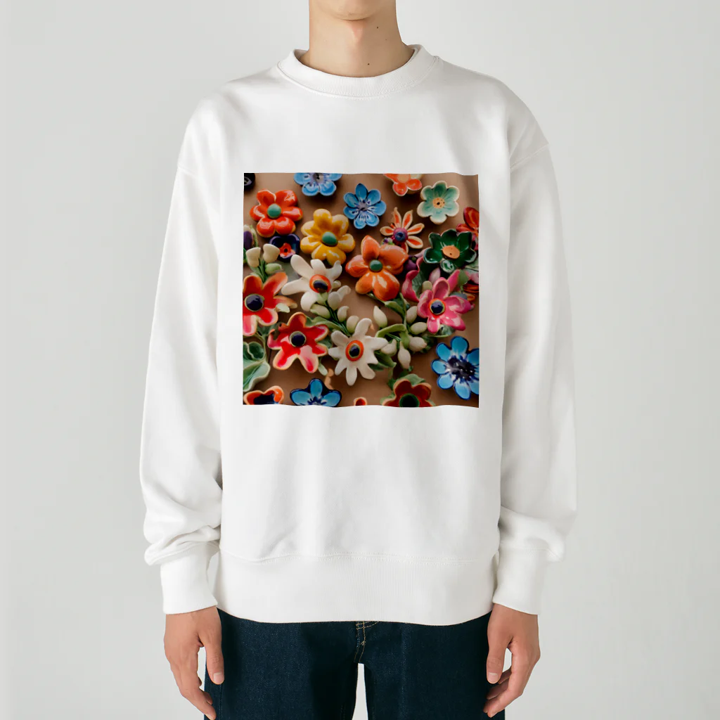 HOSHI-TANEKO🌠の🌺かわいいアクセサリーたち✨ Heavyweight Crew Neck Sweatshirt