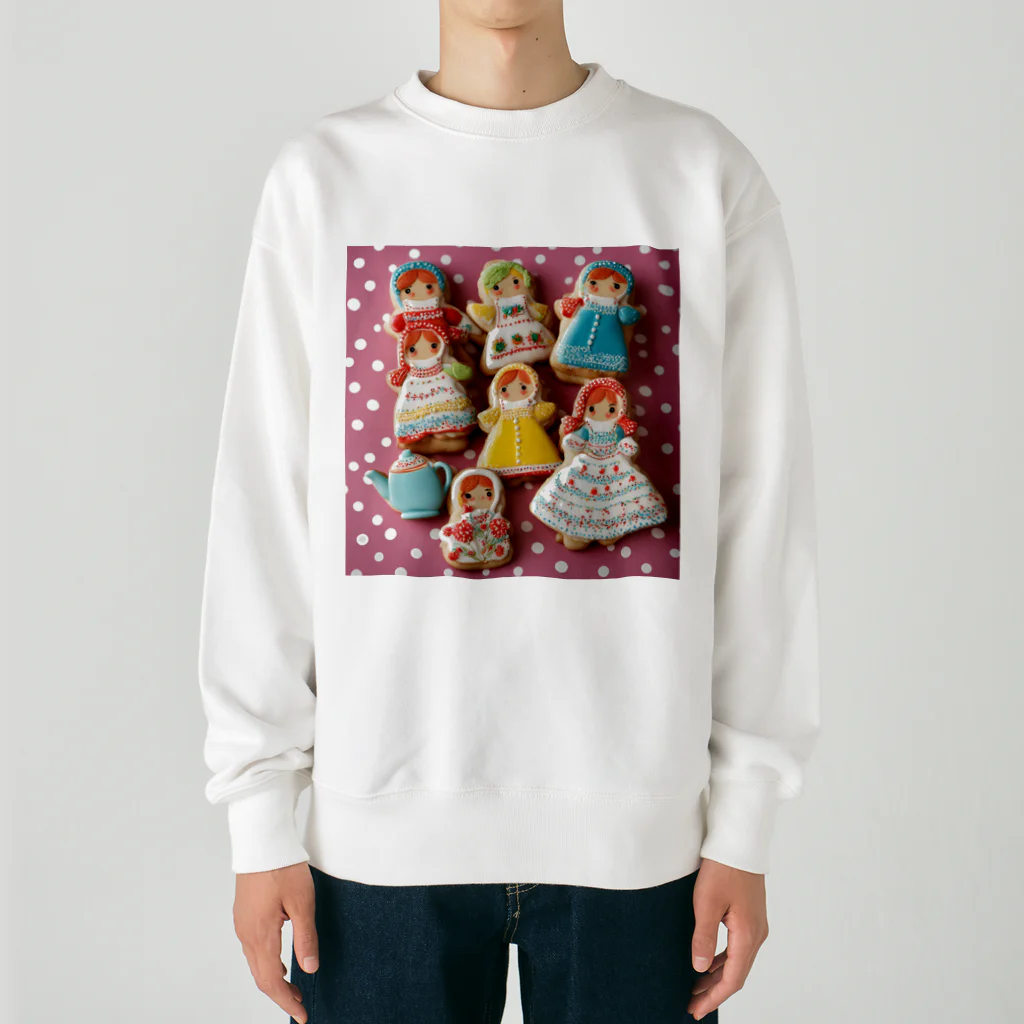 HOSHI-TANEKO🌠の🍰おやつの時間だよ～🫖✨ Heavyweight Crew Neck Sweatshirt