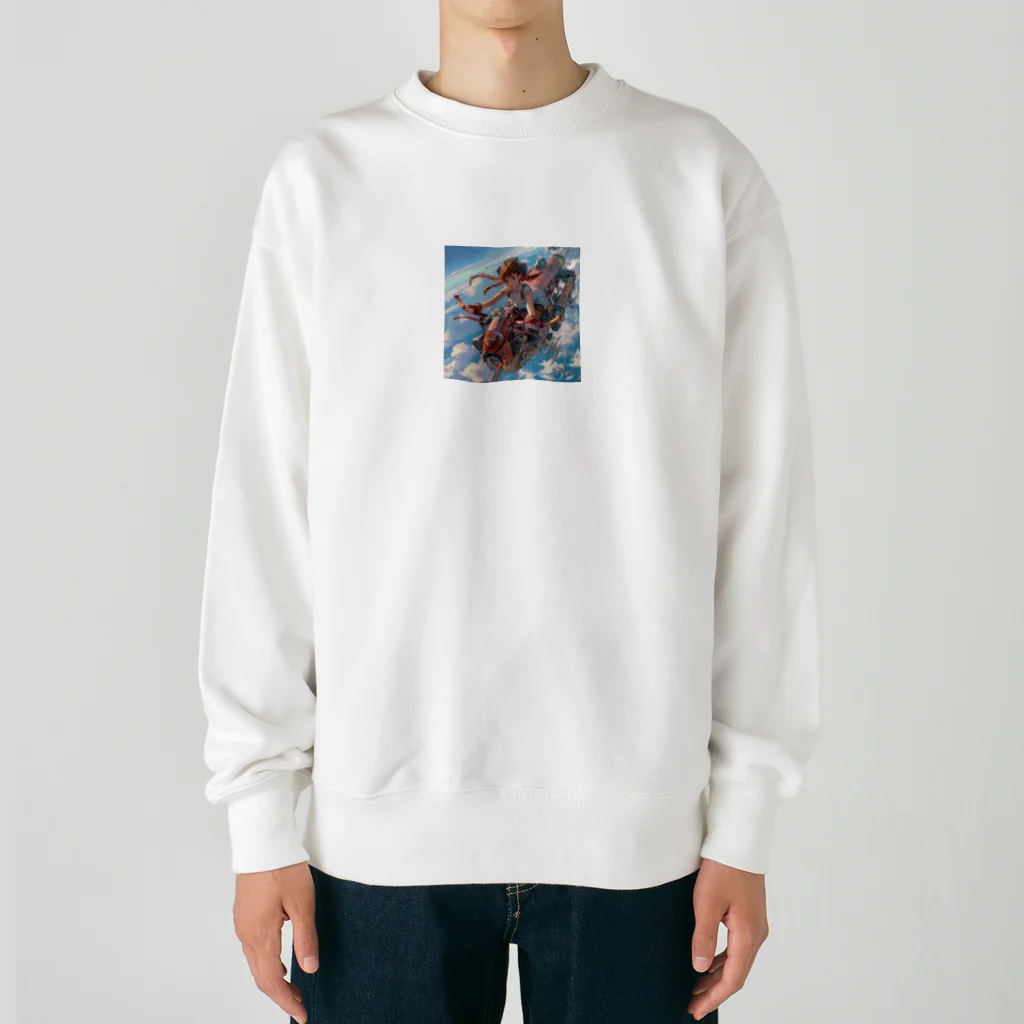 AQUAMETAVERSEのフライングバイク　Tomoe bb 2712 Heavyweight Crew Neck Sweatshirt