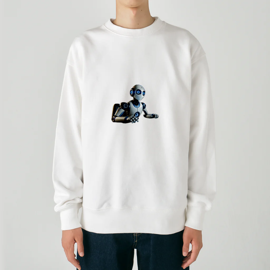 ETOWA_TOWAの未来都市の監視センターで働くルクス Heavyweight Crew Neck Sweatshirt