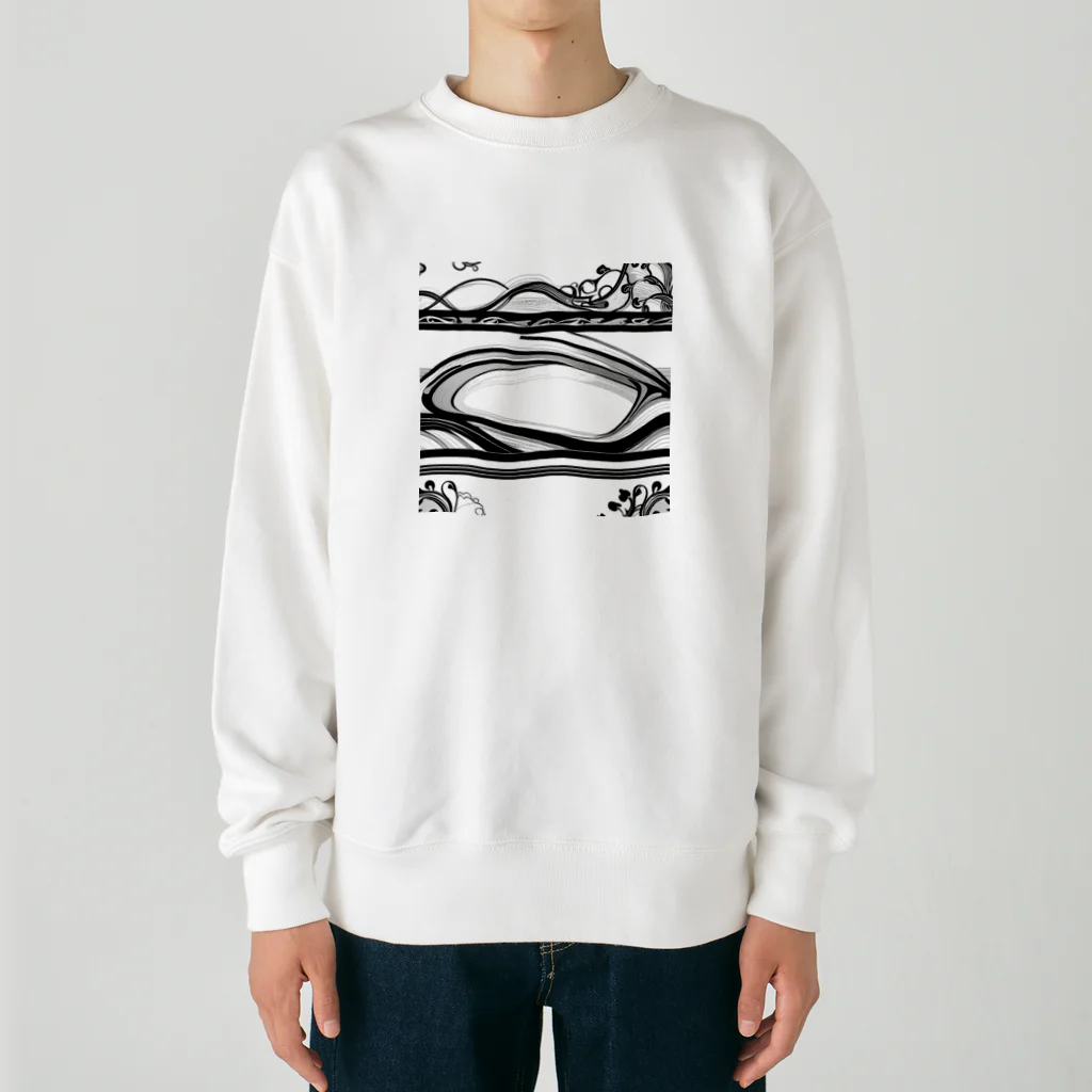 ZZRR12の波紋模様 Heavyweight Crew Neck Sweatshirt