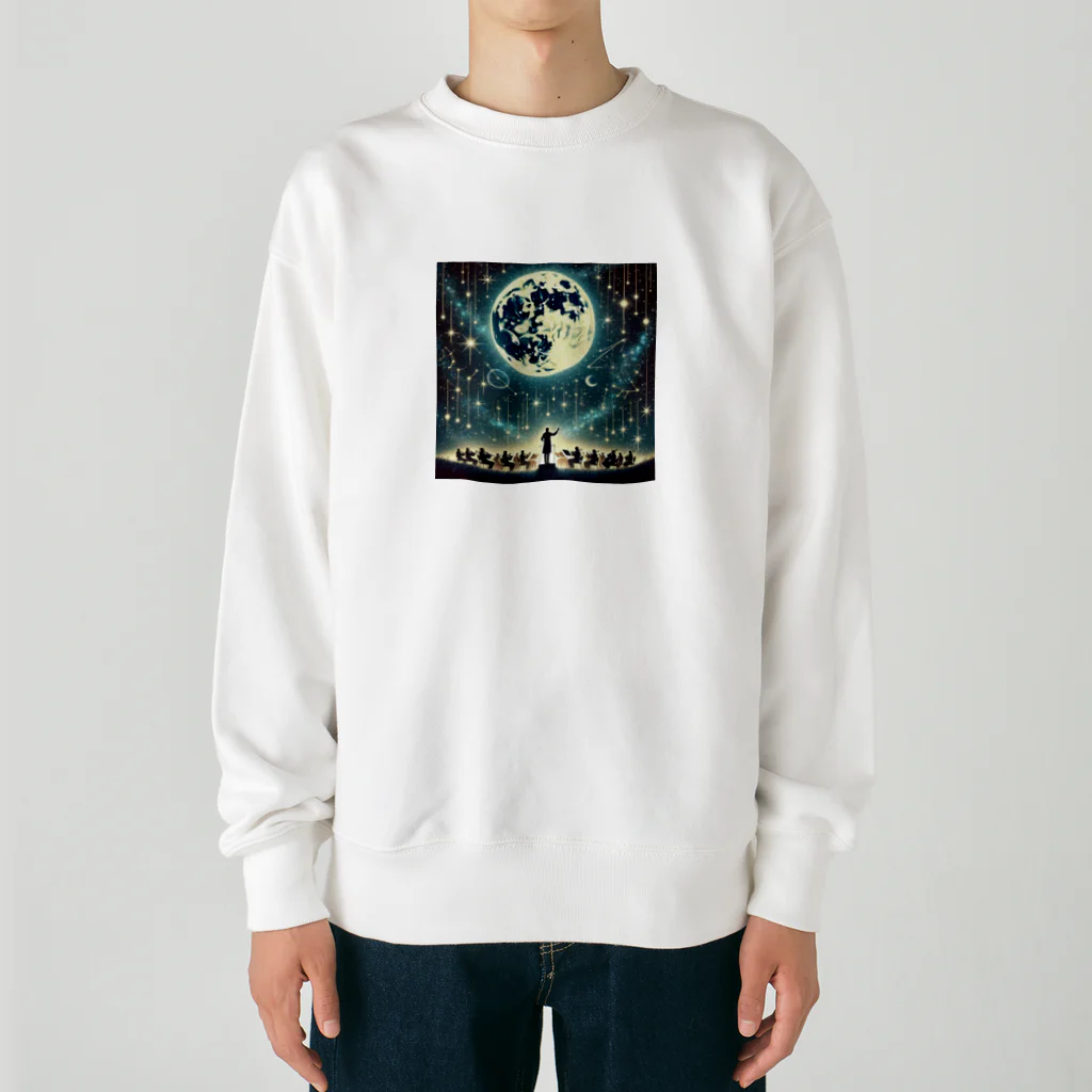 KIglassesのHarmony of the Starry Sky - 星空の調和 Heavyweight Crew Neck Sweatshirt