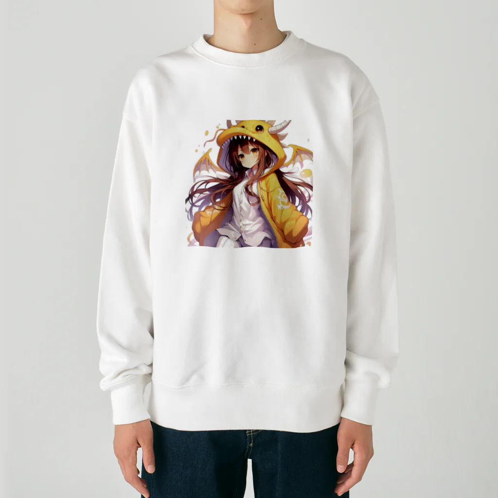 dramusumeの季節外れなドラ娘 Heavyweight Crew Neck Sweatshirt